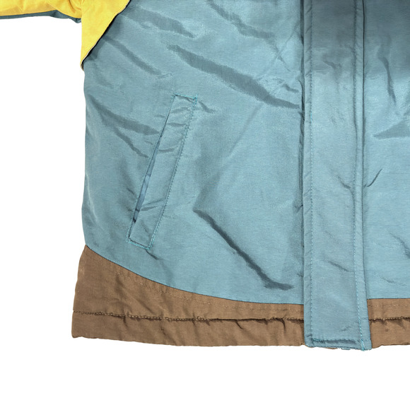 Dickies Teal Colorblock Insulated Full Zip Winter Parka Jacket Size Small - Picture 12 of 16